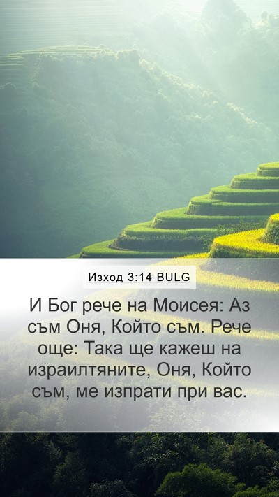 Изход 3:14 BULG Bible Verse Image
