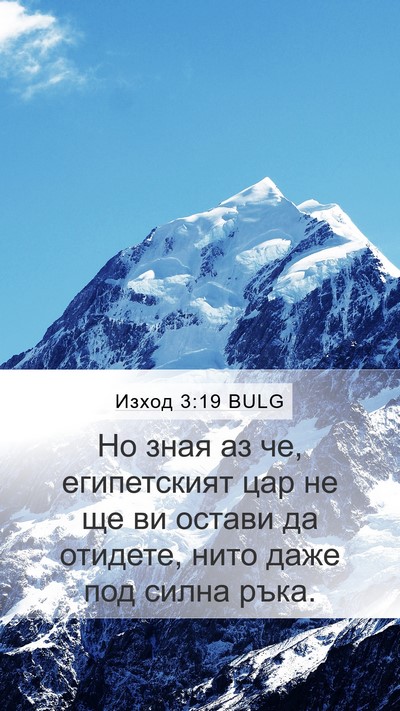Изход 3:19 BULG Bible Verse Image