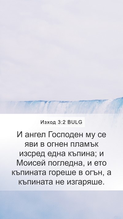 Изход 3:2 BULG Bible Verse Image