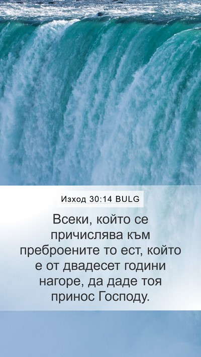Изход 30:14 BULG Bible Verse Image