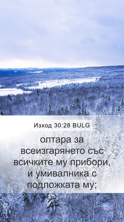 Изход 30:28 BULG Bible Verse Image