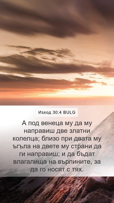 Изход 30:4 BULG Bible Verse Image