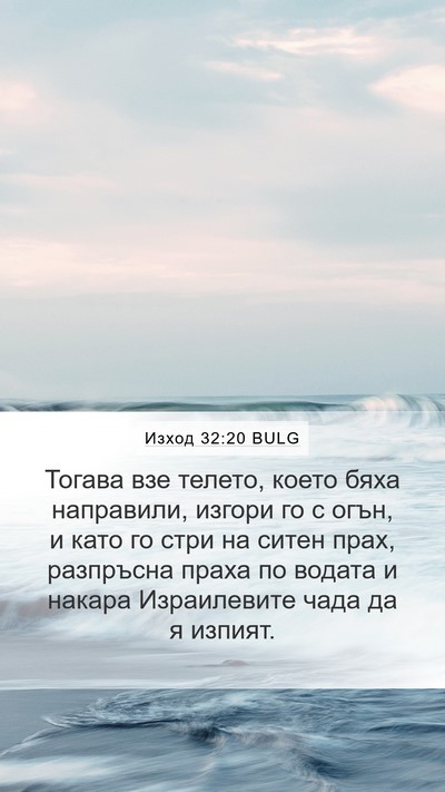 Изход 32:20 BULG Bible Verse Image