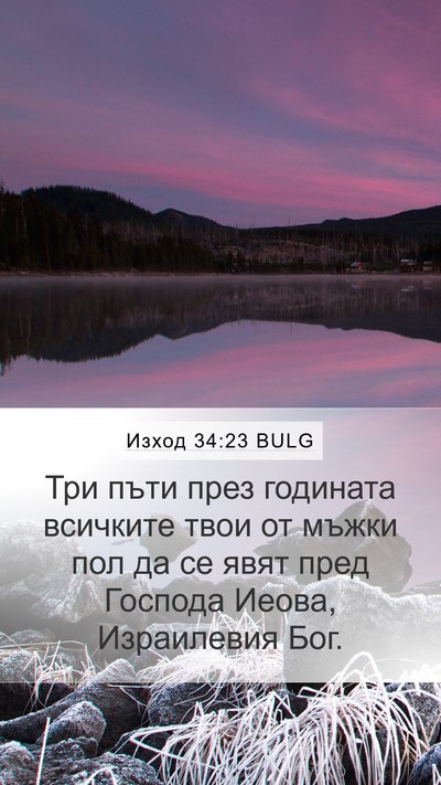 Изход 34:23 BULG Bible Verse Image