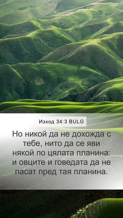 Изход 34:3 BULG Bible Verse Image