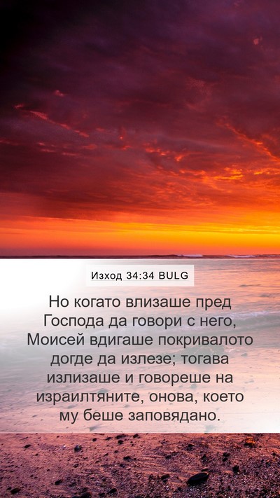 Изход 34:34 BULG Mobile Phone Wallpaper - Но когато влизаше пред - Mobile Bible Verse Wallpaper
