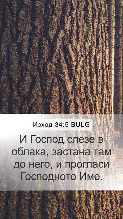 Изход 34:5 BULG Bible Verse Image