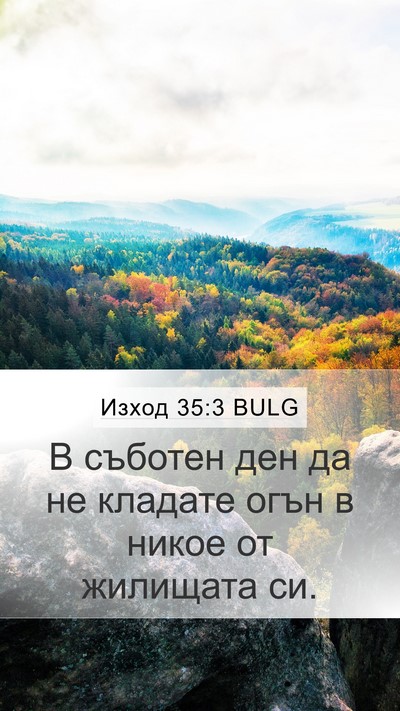 Изход 35:3 BULG Bible Verse Image