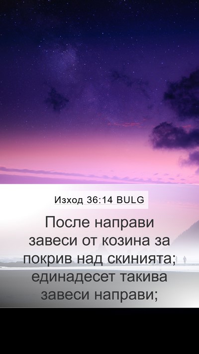Изход 36:14 BULG Mobile Phone Wallpaper - После направи завеси от - Mobile Bible Verse Wallpaper