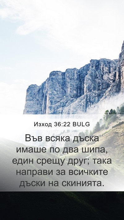 Изход 36:22 BULG Bible Verse Image