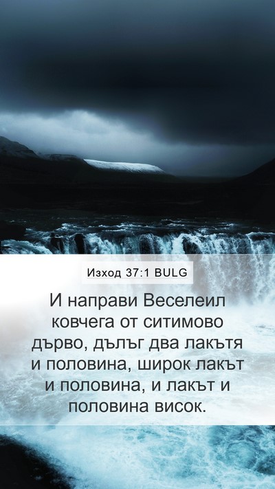 Изход 37:1 BULG Bible Verse Image