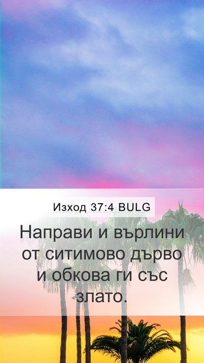 Изход 37:4 BULG Bible Verse Image