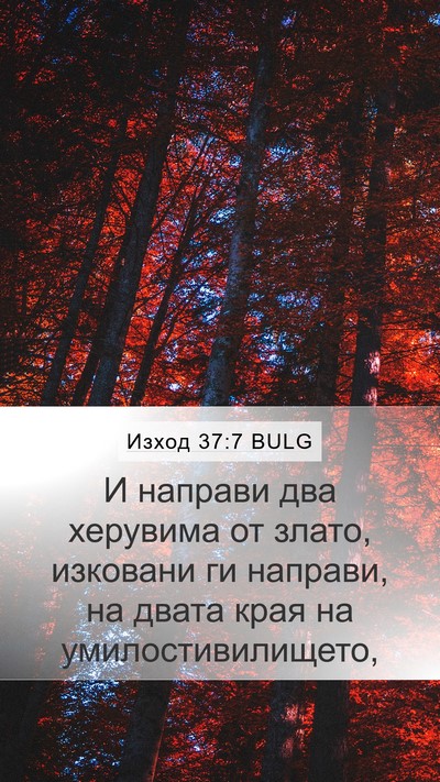 Изход 37:7 BULG Bible Verse Image