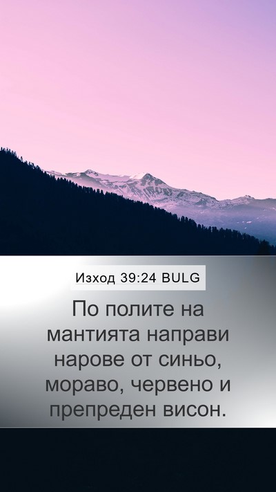 Изход 39:24 BULG Bible Verse Image