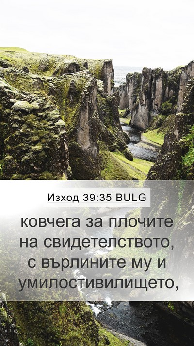 Изход 39:35 BULG Mobile Phone Wallpaper - ковчега за плочите на - Mobile Bible Verse Wallpaper
