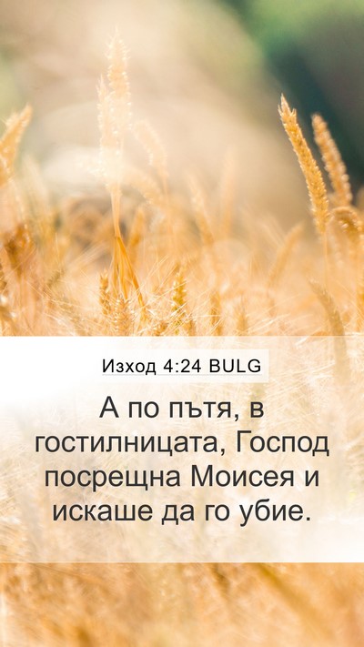 Изход 4:24 BULG Bible Verse Image