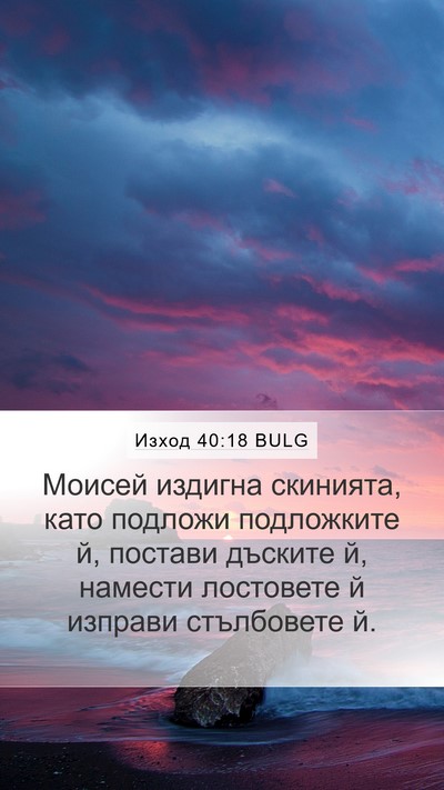 Изход 40:18 BULG Bible Verse Image