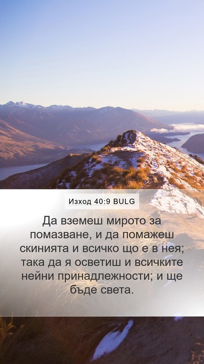 Изход 40:9 BULG Bible Verse Image