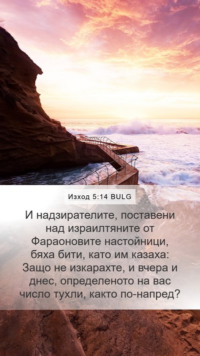 Изход 5:14 BULG Bible Verse Image