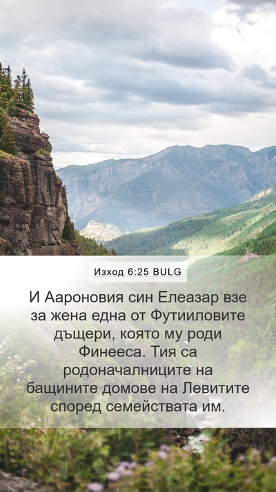 Изход 6:25 BULG Bible Verse Image