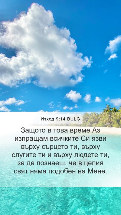 Изход 9:14 BULG Bible Verse Image