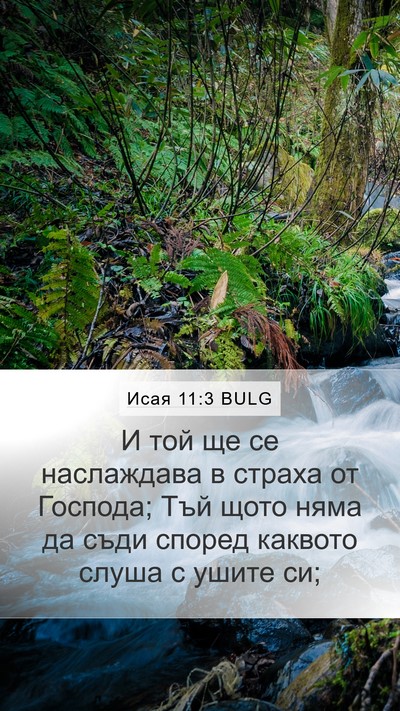 Исая 11:3 BULG Bible Verse Image