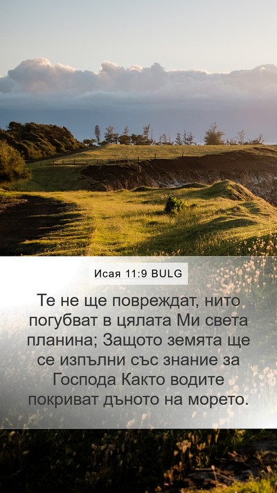 Исая 11:9 BULG Bible Verse Image
