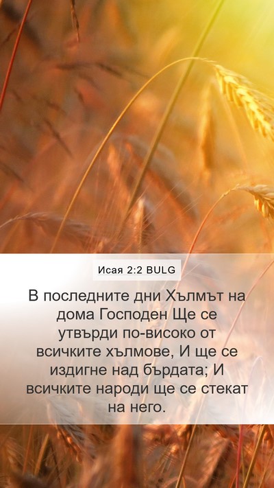 Исая 2:2 BULG Bible Verse Image