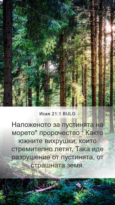 Исая 21:1 BULG Bible Verse Image