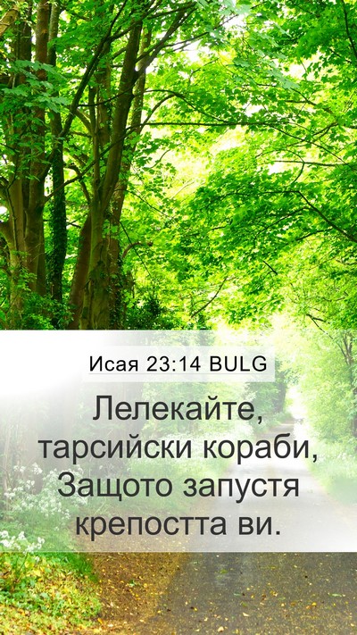 Исая 23:14 BULG Bible Verse Image