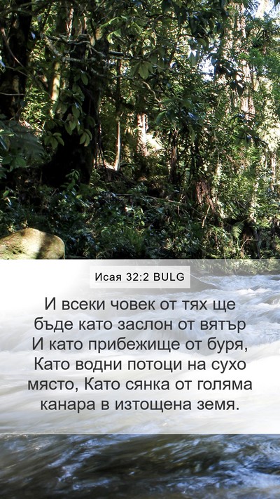 Исая 32:2 BULG Bible Verse Image