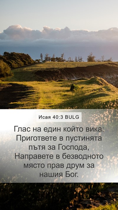 Исая 40:3 BULG Bible Verse Image
