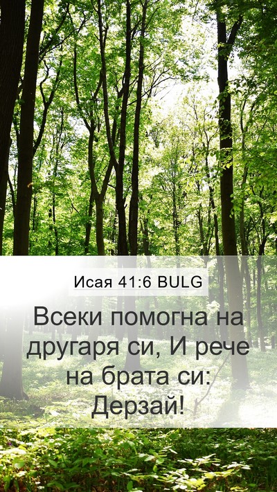 Исая 41:6 BULG Bible Verse Image