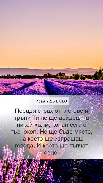Исая 7:25 BULG Bible Verse Image