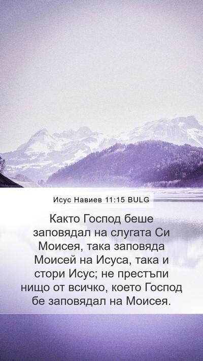 Исус Навиев 11:15 BULG Bible Verse Image