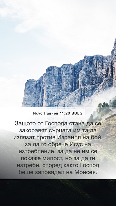 Исус Навиев 11:20 BULG Bible Verse Image