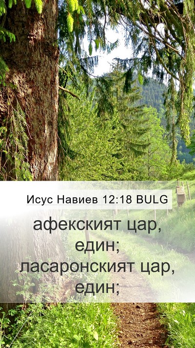 Исус Навиев 12:18 BULG Bible Verse Image