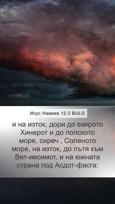 Исус Навиев 12:3 BULG Bible Verse Image