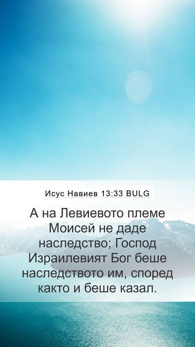 Исус Навиев 13:33 BULG Bible Verse Image