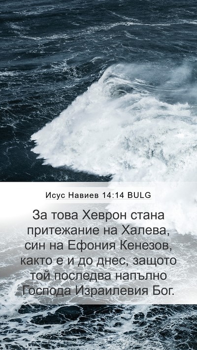 Исус Навиев 14:14 BULG Bible Verse Image