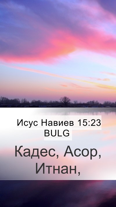 Исус Навиев 15:23 BULG Bible Verse Image