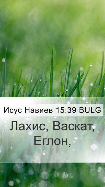 Исус Навиев 15:39 BULG Bible Verse Image