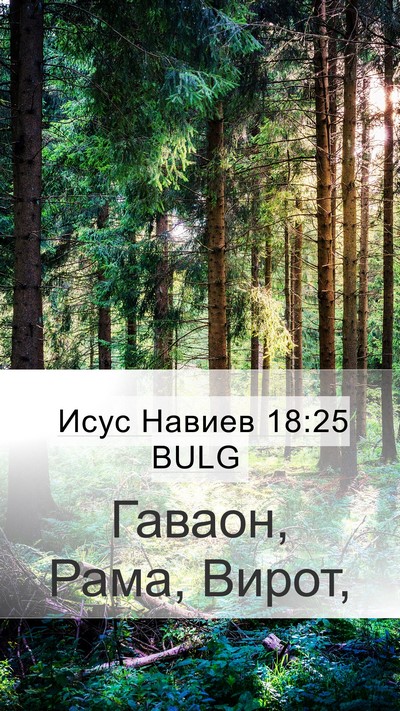 Исус Навиев 18:25 BULG Bible Verse Image