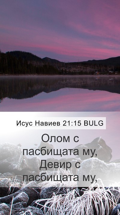 Исус Навиев 21:15 BULG Bible Verse Image