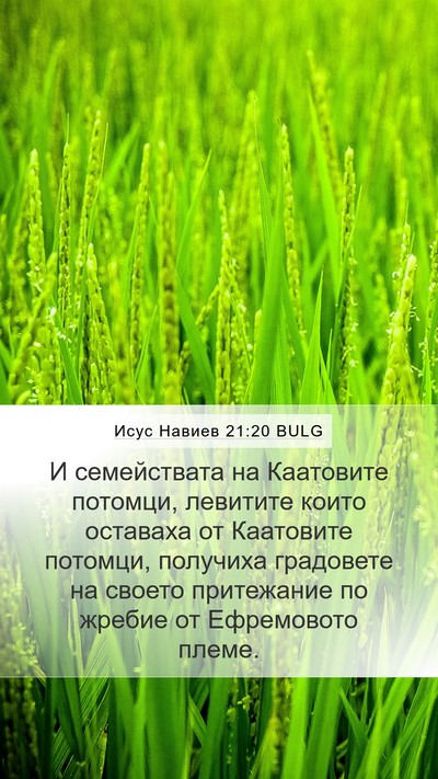 Исус Навиев 21:20 BULG Bible Verse Image