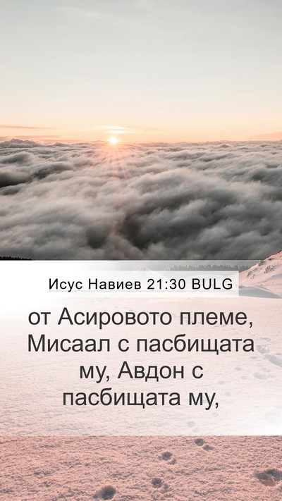 Исус Навиев 21:30 BULG Bible Verse Image