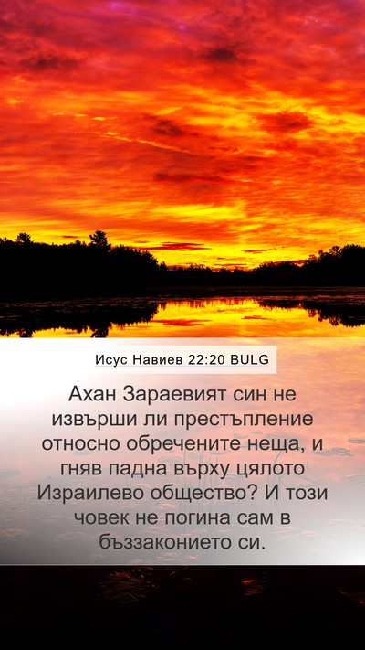 Исус Навиев 22:20 BULG Bible Verse Image