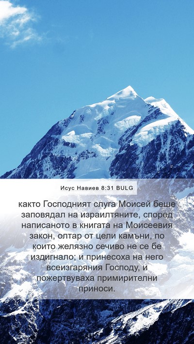 Исус Навиев 8:31 BULG Bible Verse Image