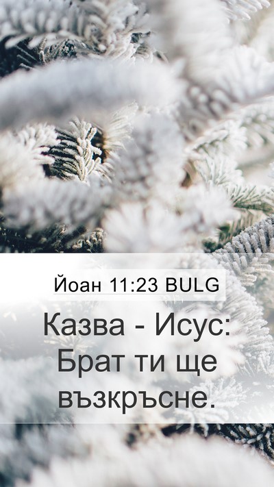 Йоан 11:23 BULG Bible Verse Image