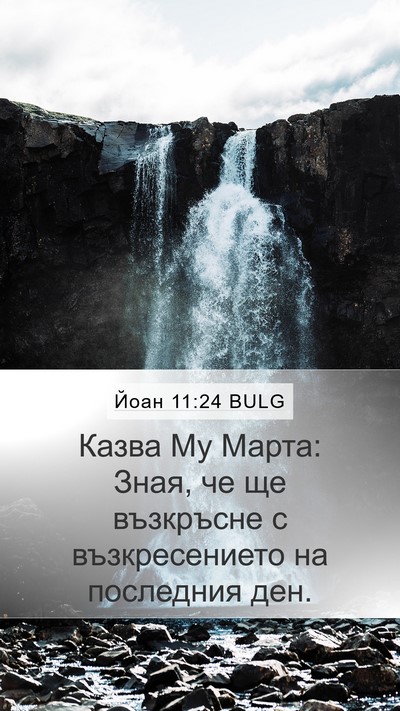 Йоан 11:24 BULG Bible Verse Image